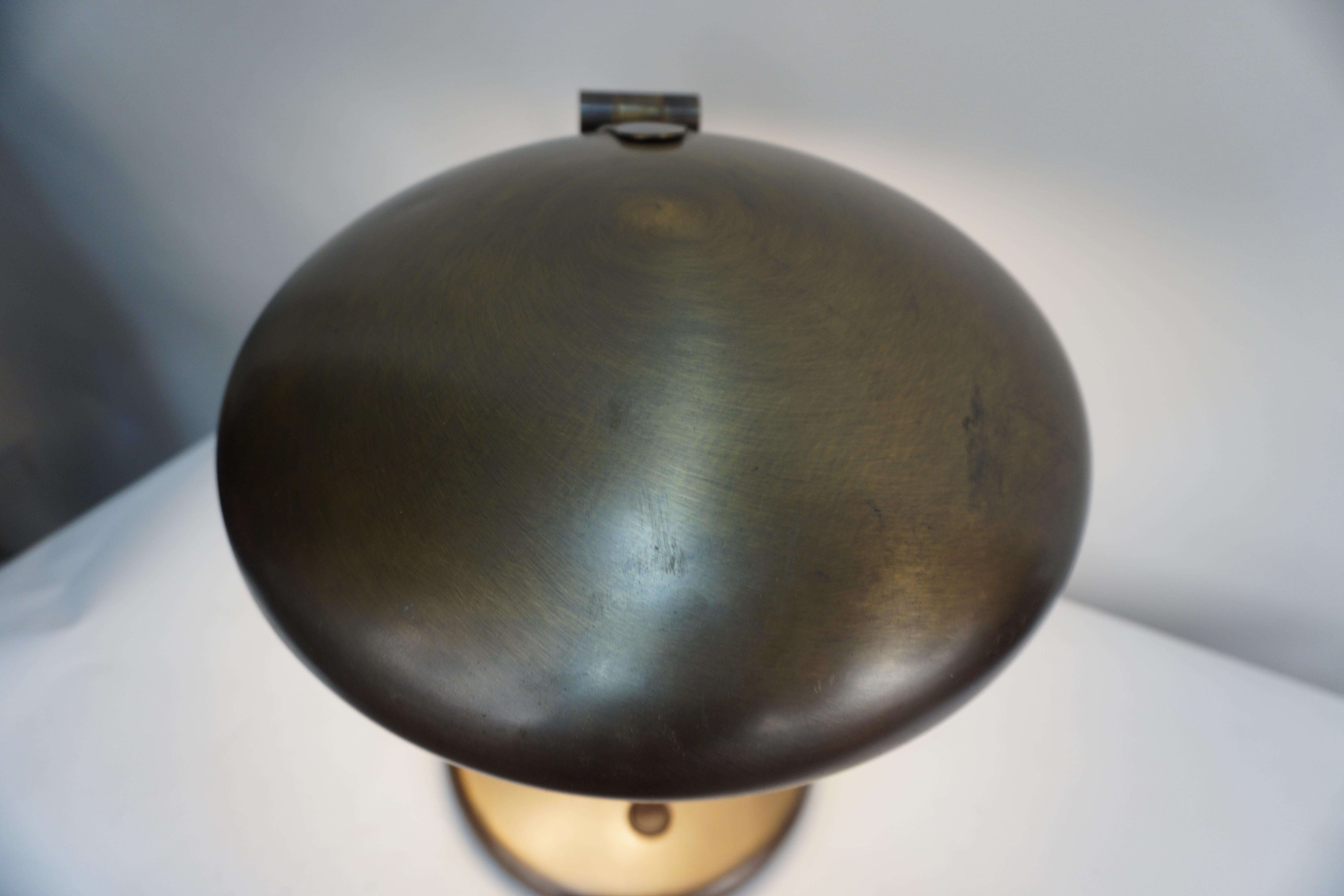 1970''s Verstellbare Doppellicht Bonze Schreibtischlampe (2 auf Lager) (Bronze) im Angebot