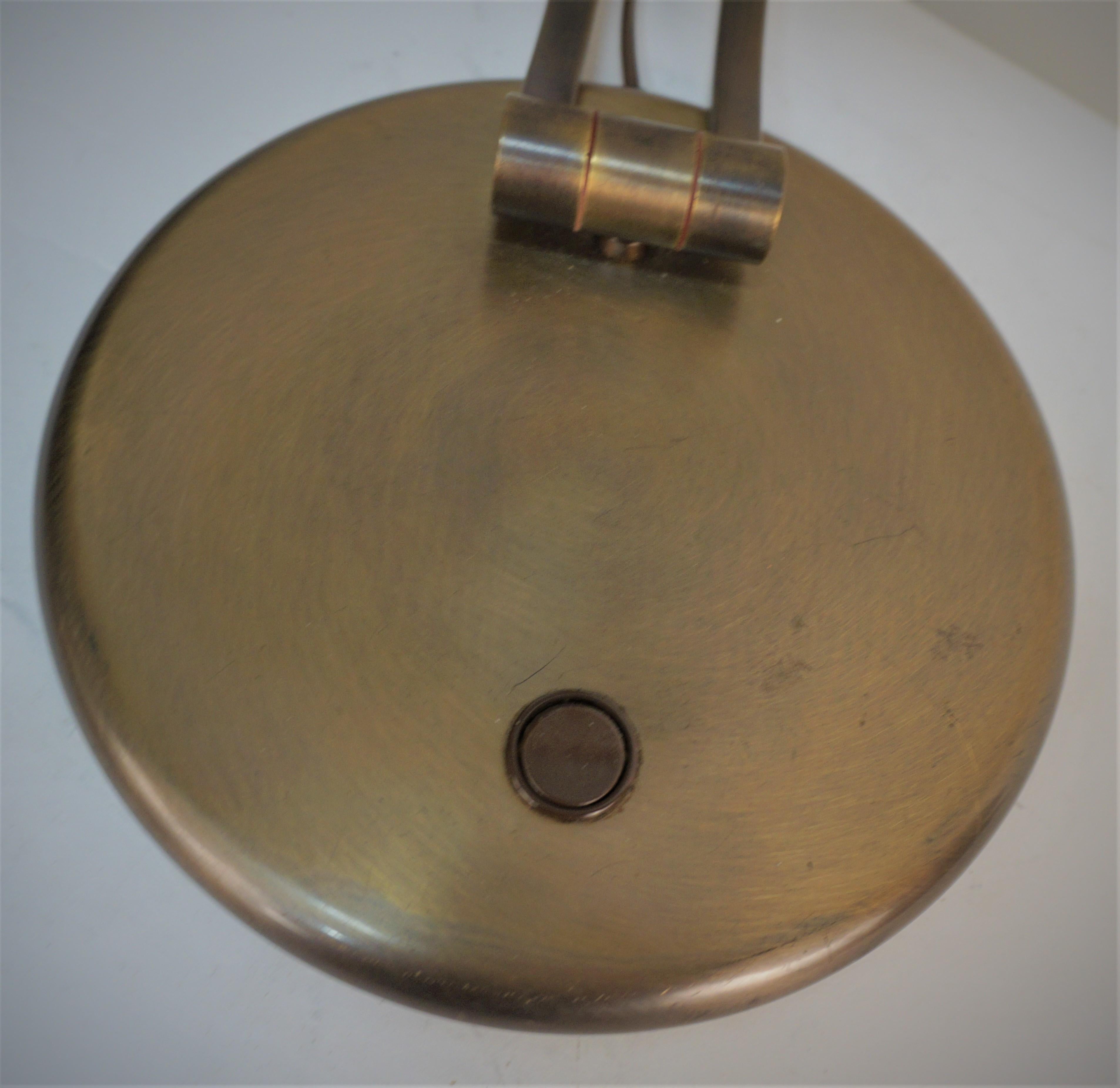 1970's, Adjustable Double Light Bonze Desk Lamp '2 in Stock' 2