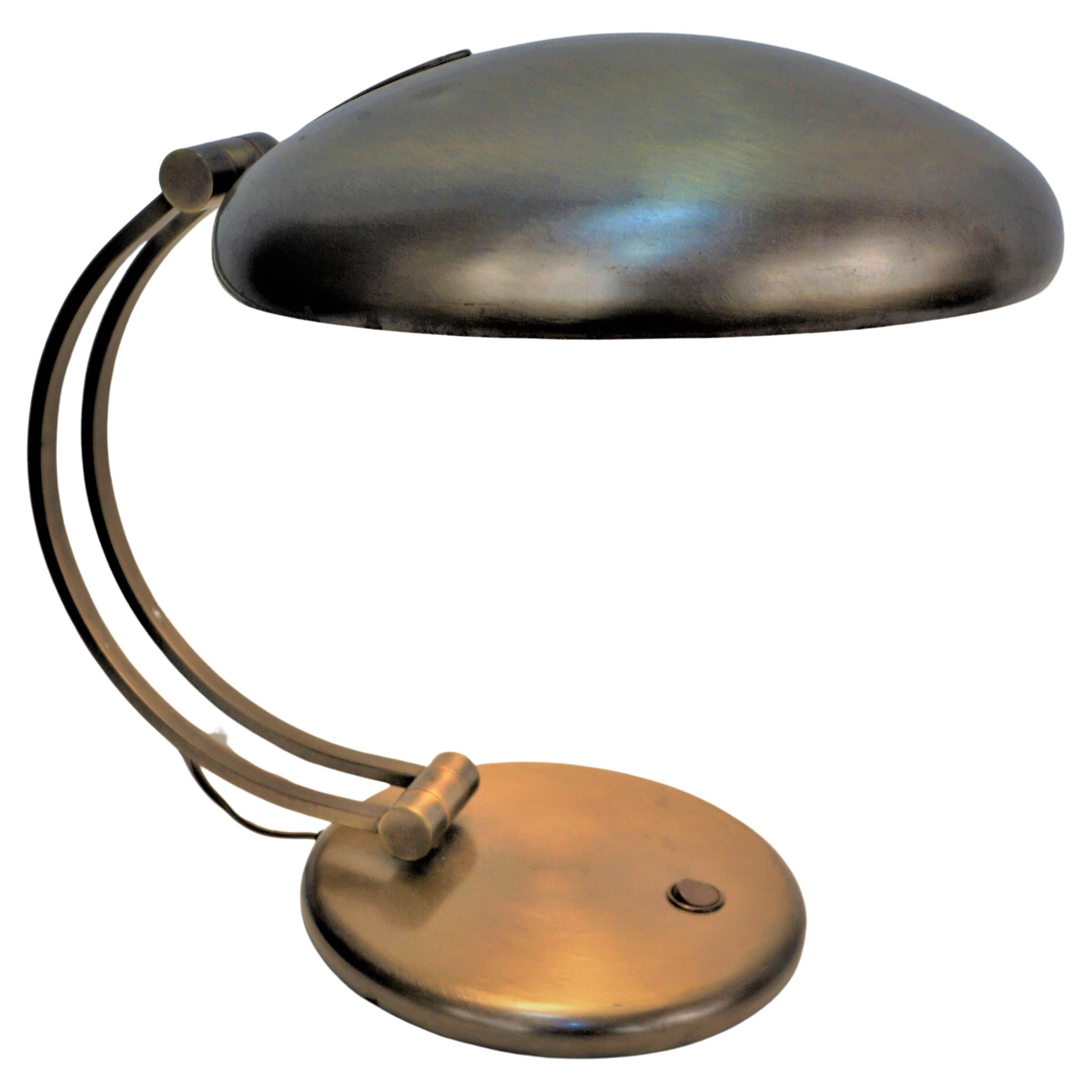 1970''s Verstellbare Doppellicht Bonze Schreibtischlampe (2 auf Lager) im Angebot