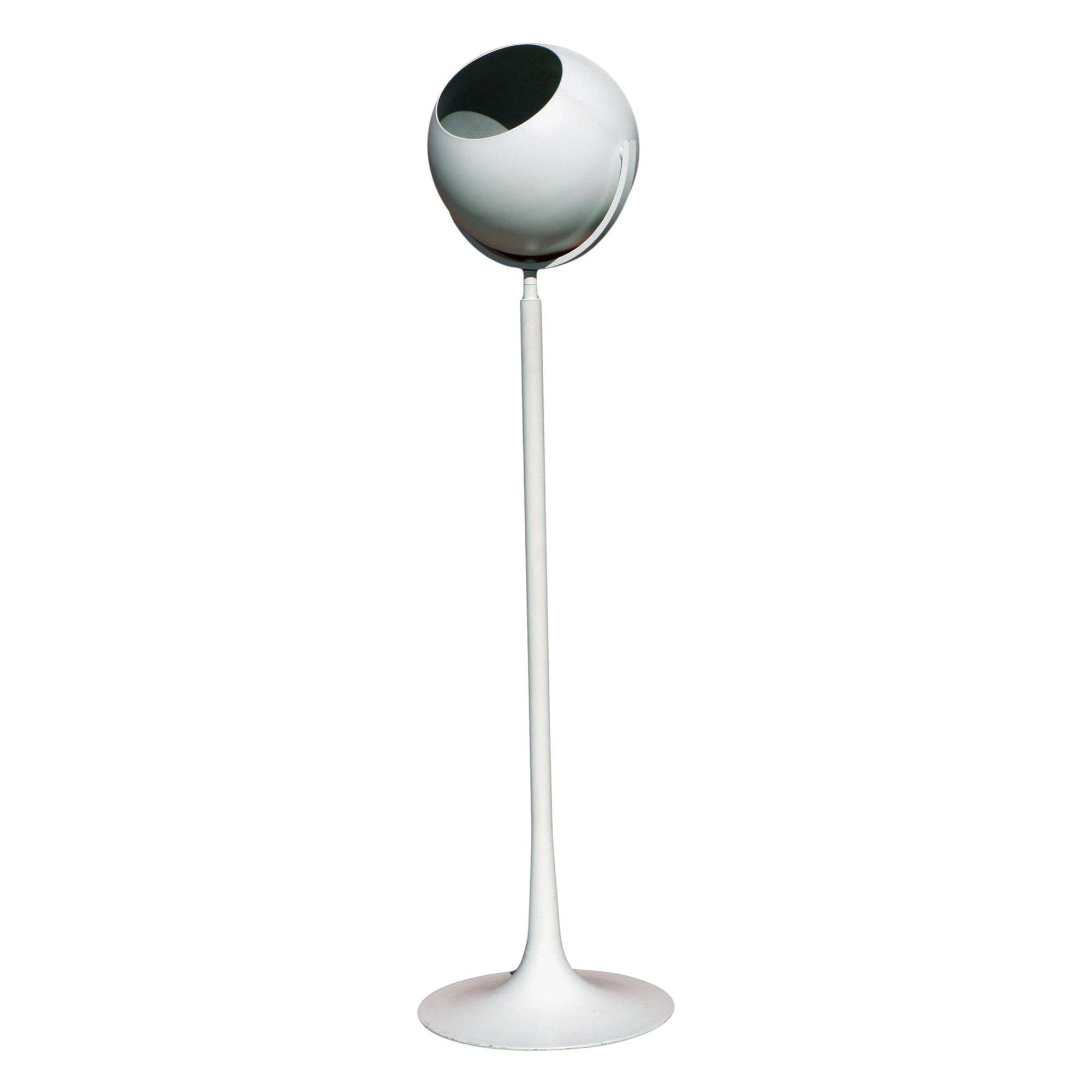 Verstellbare „Eye Ball“-Stehleuchte auf Sockel, 1970er Jahre