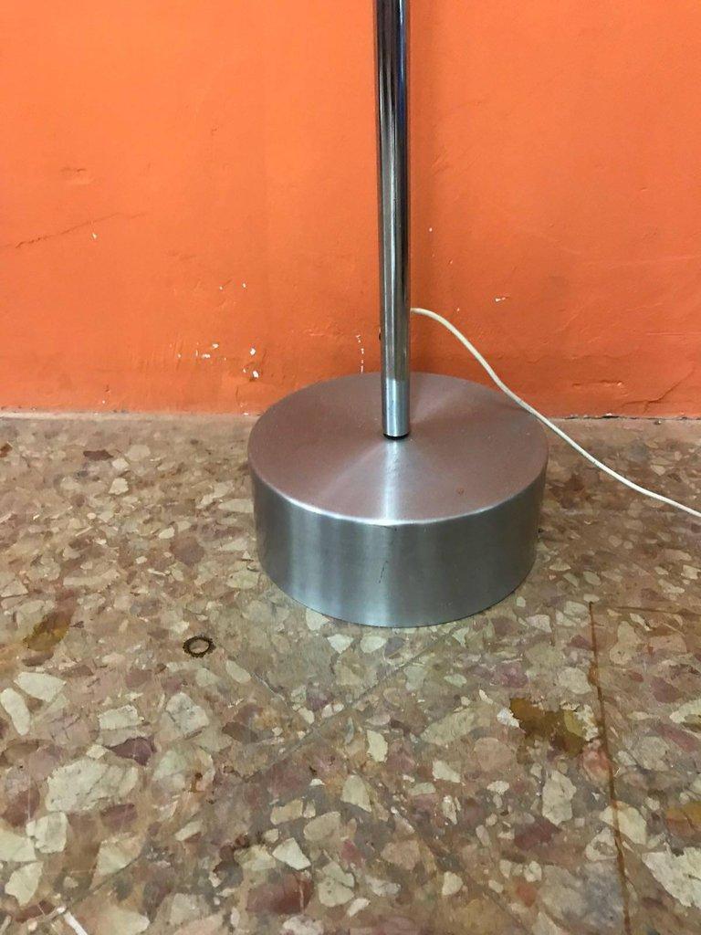 Italian 1970s Adjustable Floor Lamp in Steel