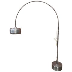 Retro midcentury1970s Adjustable Floor Lamp in Steel