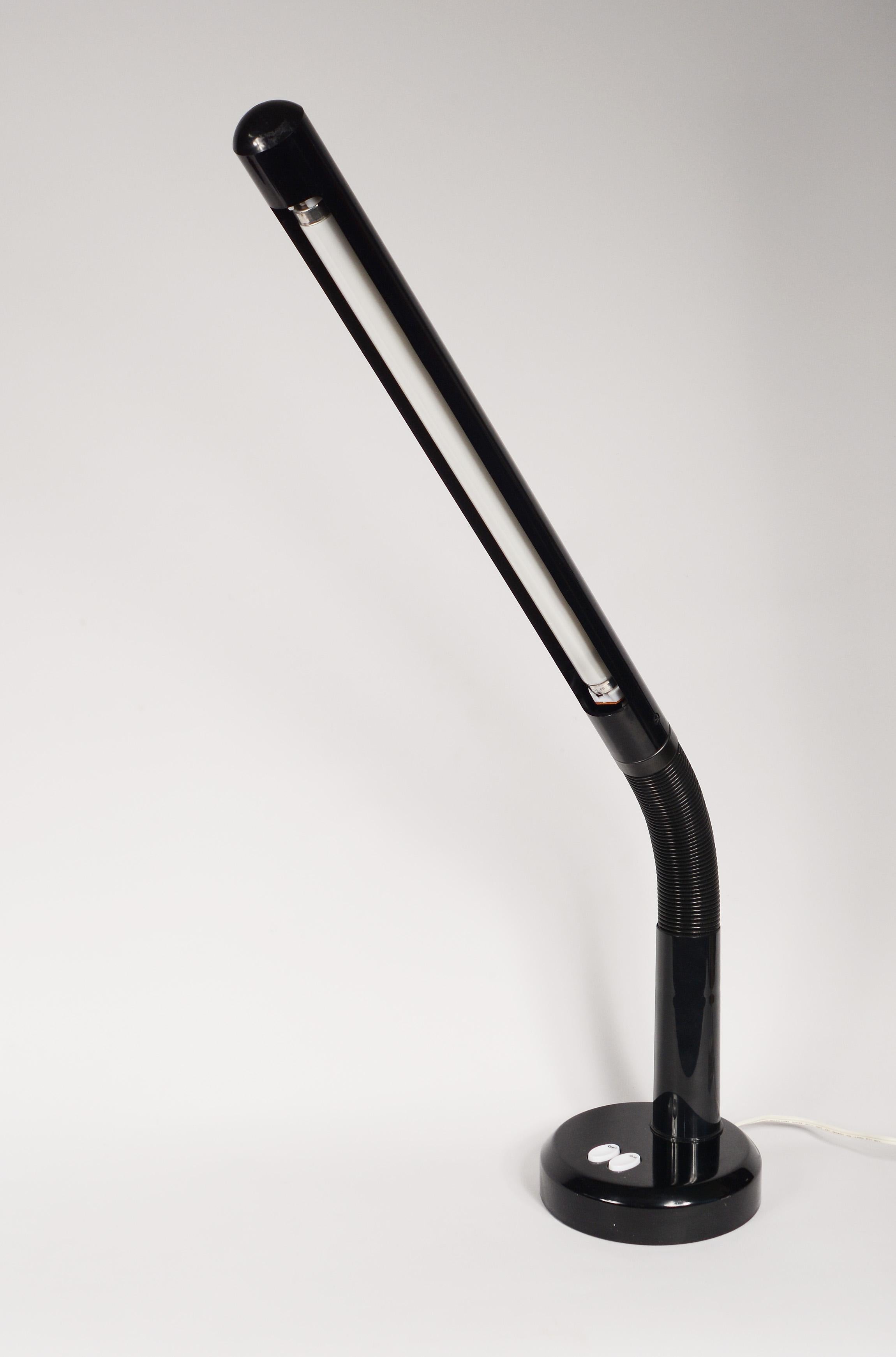 Metal 1970's Adjustable Mod Tube Desk Lamp