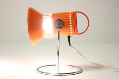1970s Adjustable Orange Table Lamp, Czechoslovakia