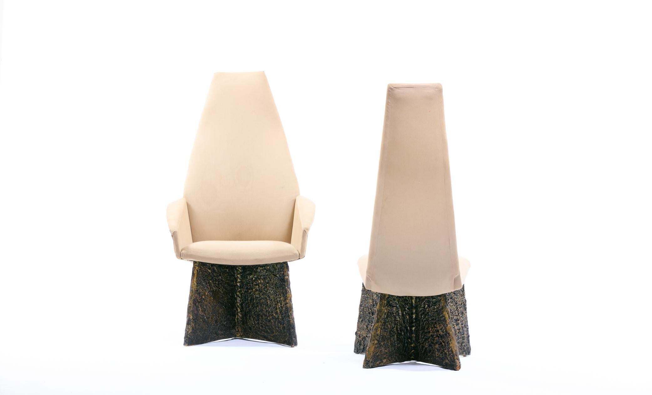 1970s Adrian Pearsall Brutalist Dining Chairs Set of 4 8