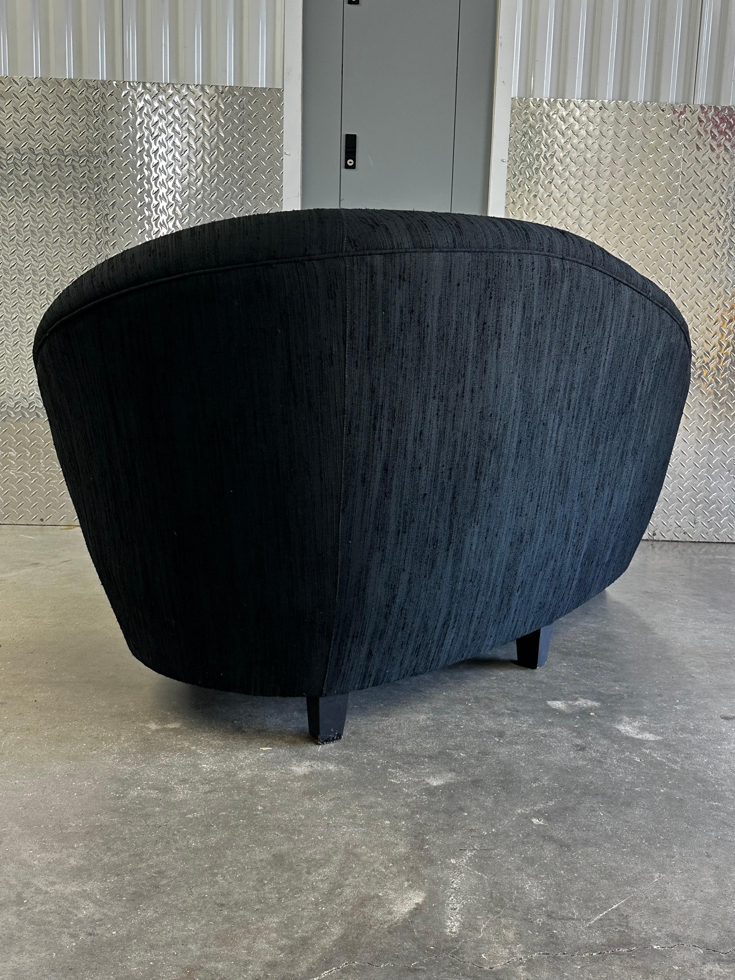 1970s Adrian Pearsall Petite Black Cloud Chaise Lounge For Sale 4