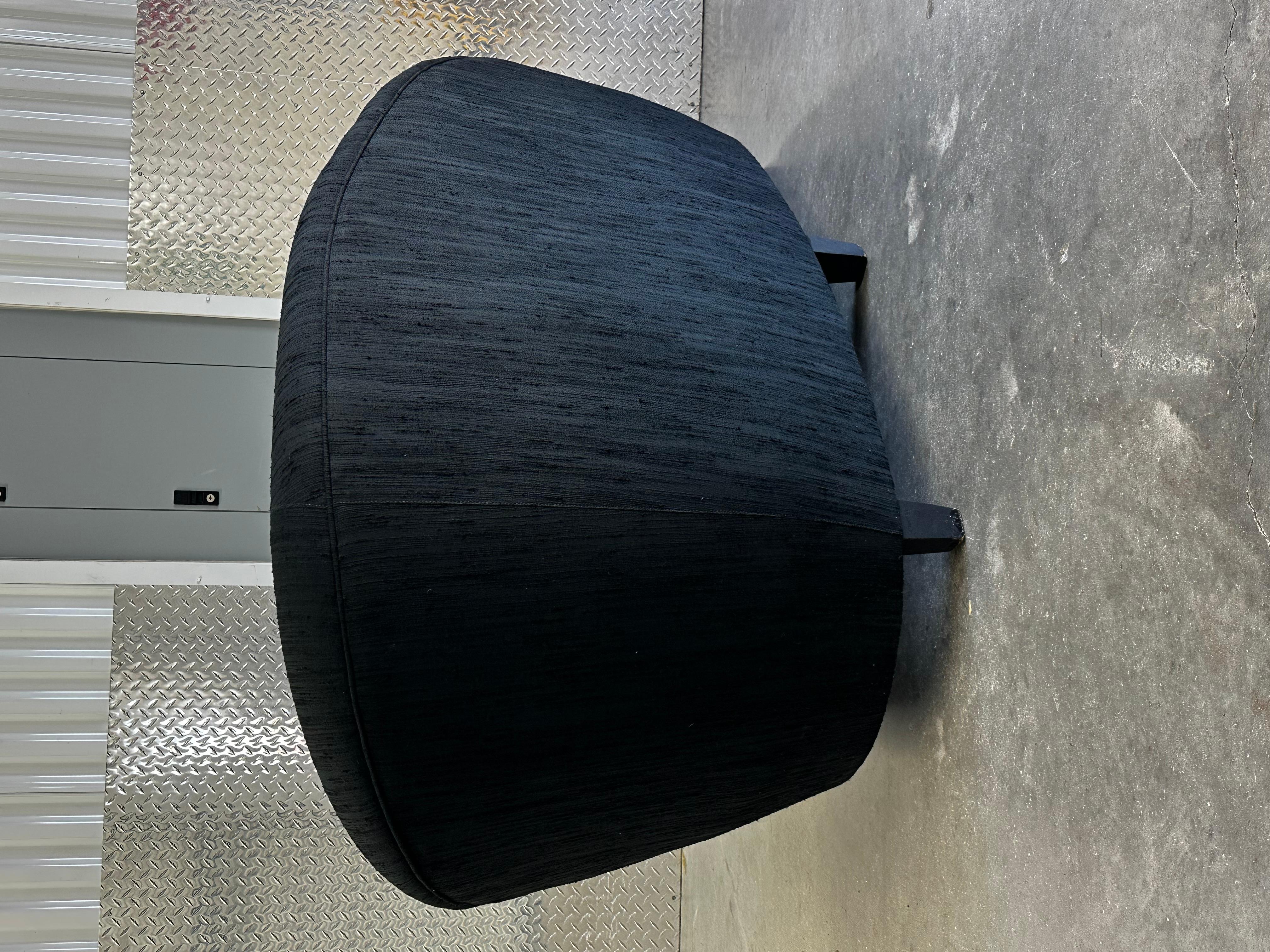 1970s Adrian Pearsall Petite Black Cloud Chaise Lounge For Sale 4