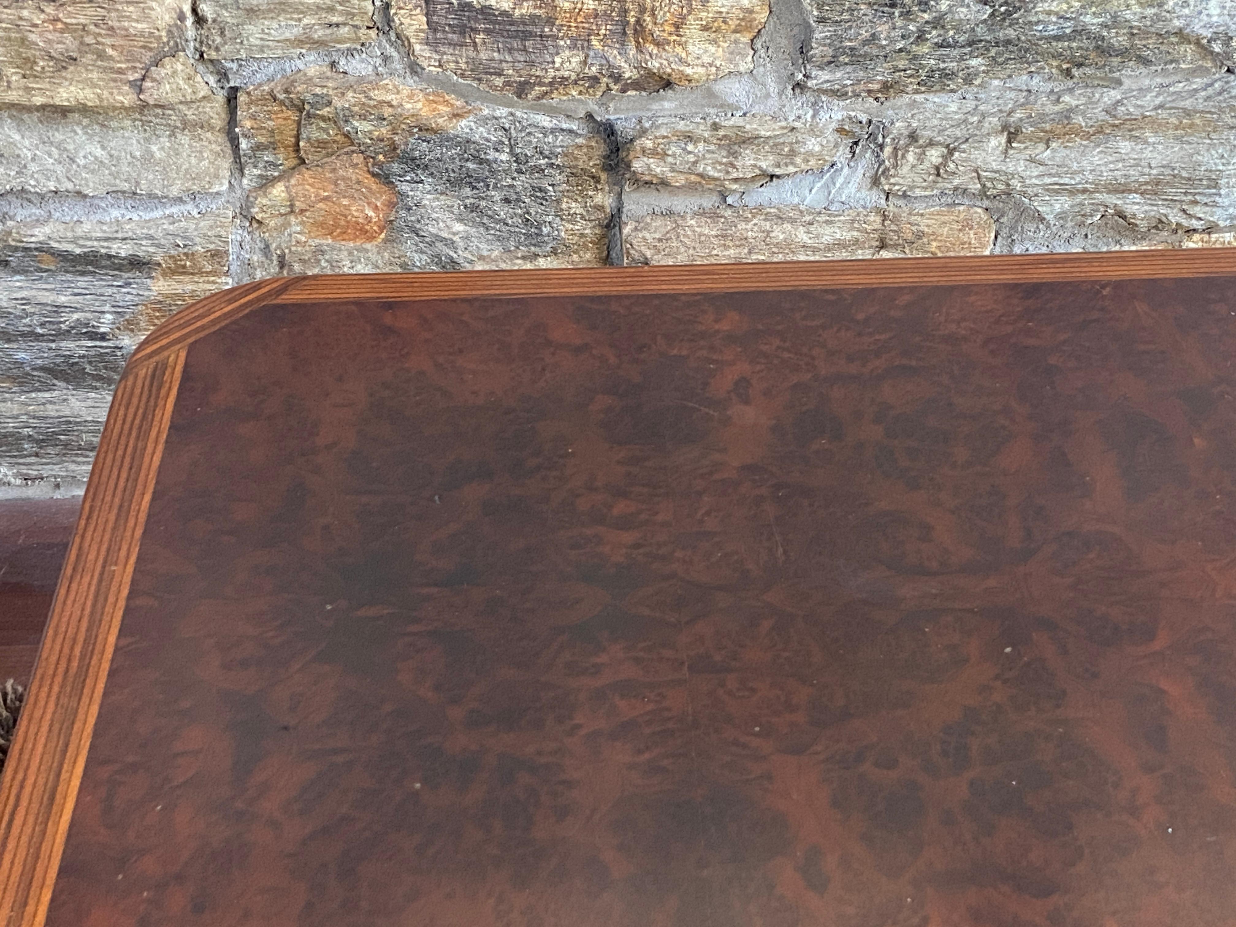 Noyer Table de salle à manger Artona en ronce des années 1970 d'Afra et Tobia Scarpa pour Maxalto en vente