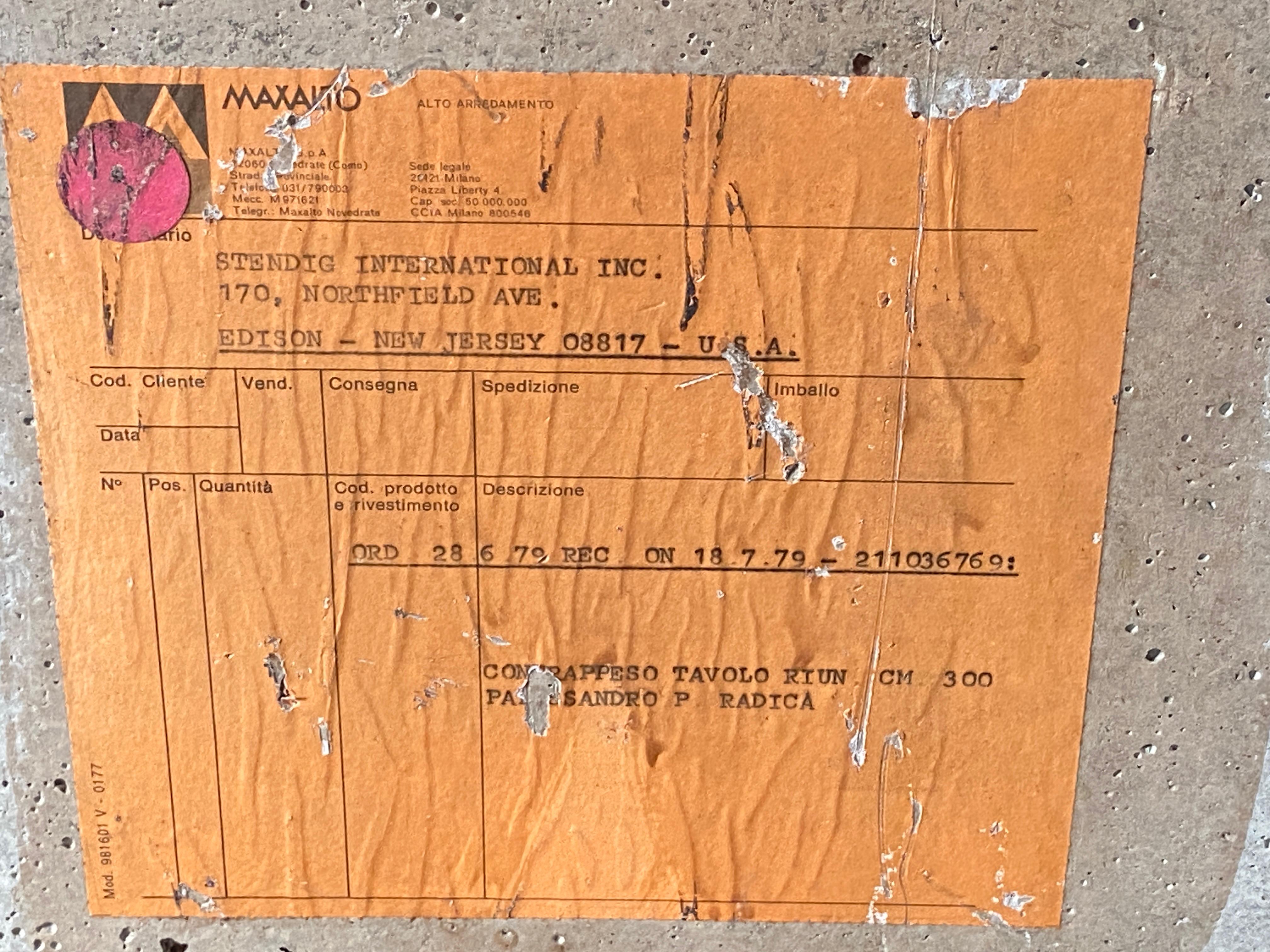 Table de salle à manger Artona en ronce des années 1970 d'Afra et Tobia Scarpa pour Maxalto en vente 2
