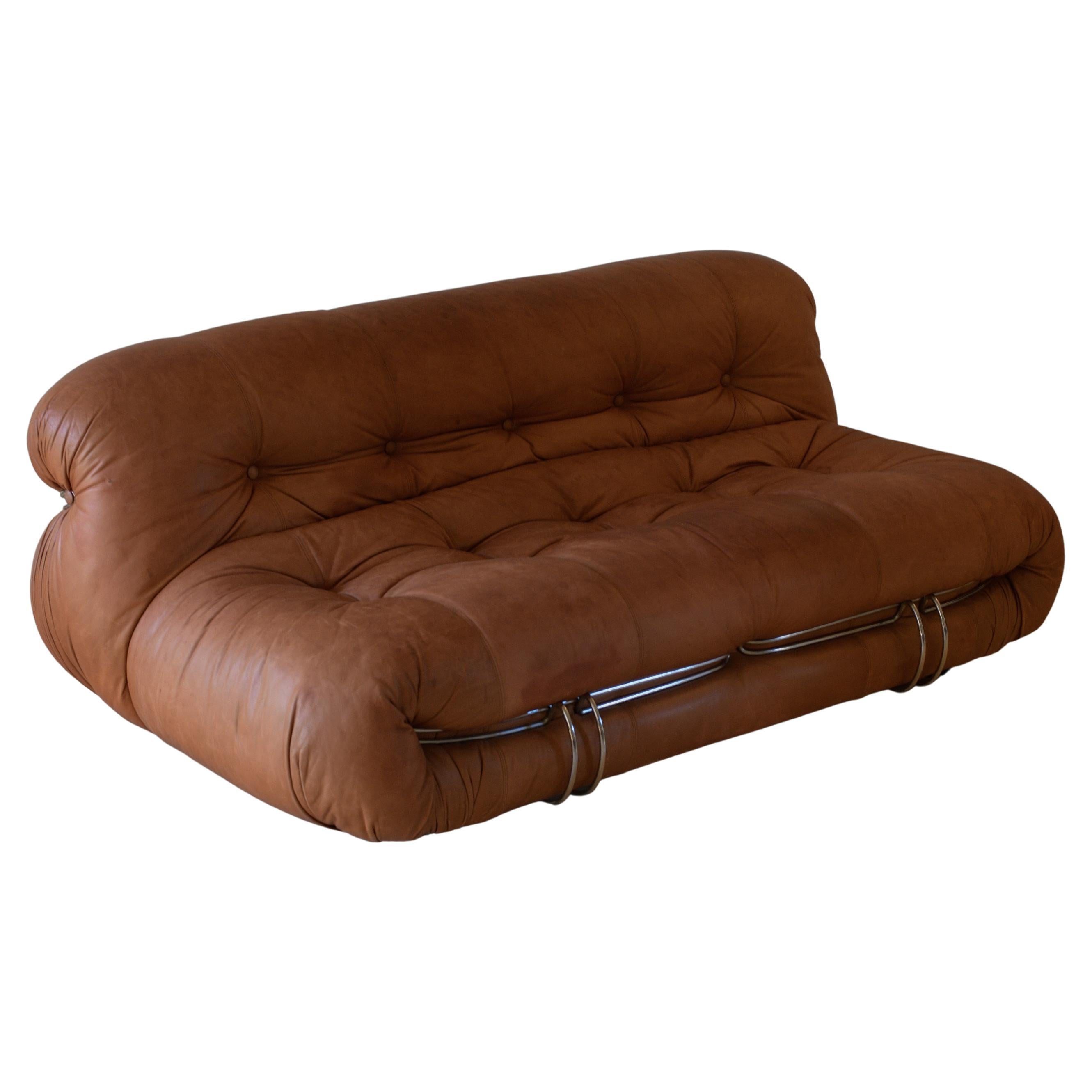 1970s Afra and Tobia Scarpa Soriana Sofa for Cassina, Italy