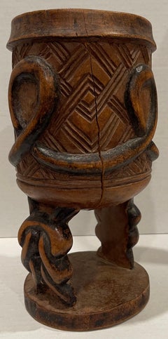 1970s African Carved Wooden Ceremonial Cup