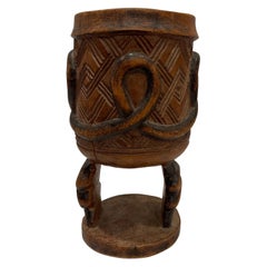 1970s African Carved Wooden Ceremonial Cup