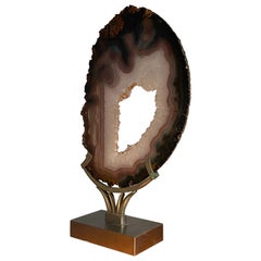 1970s Agate Mounted on Steel