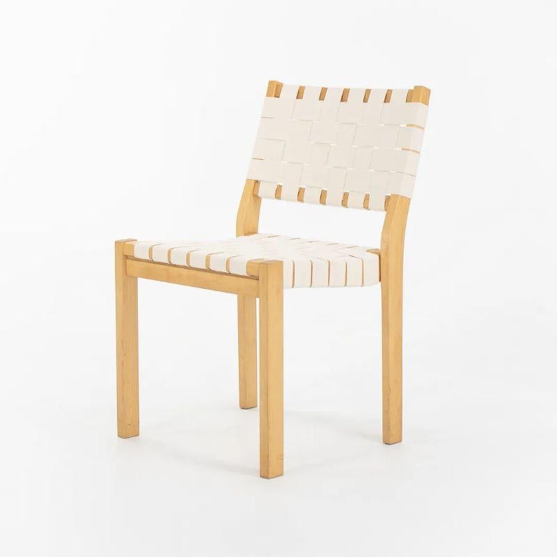 Aino et Alvar Aalto pour Artek 611 ensemble de six chaises de salle à manger des années 1970 en vente 2