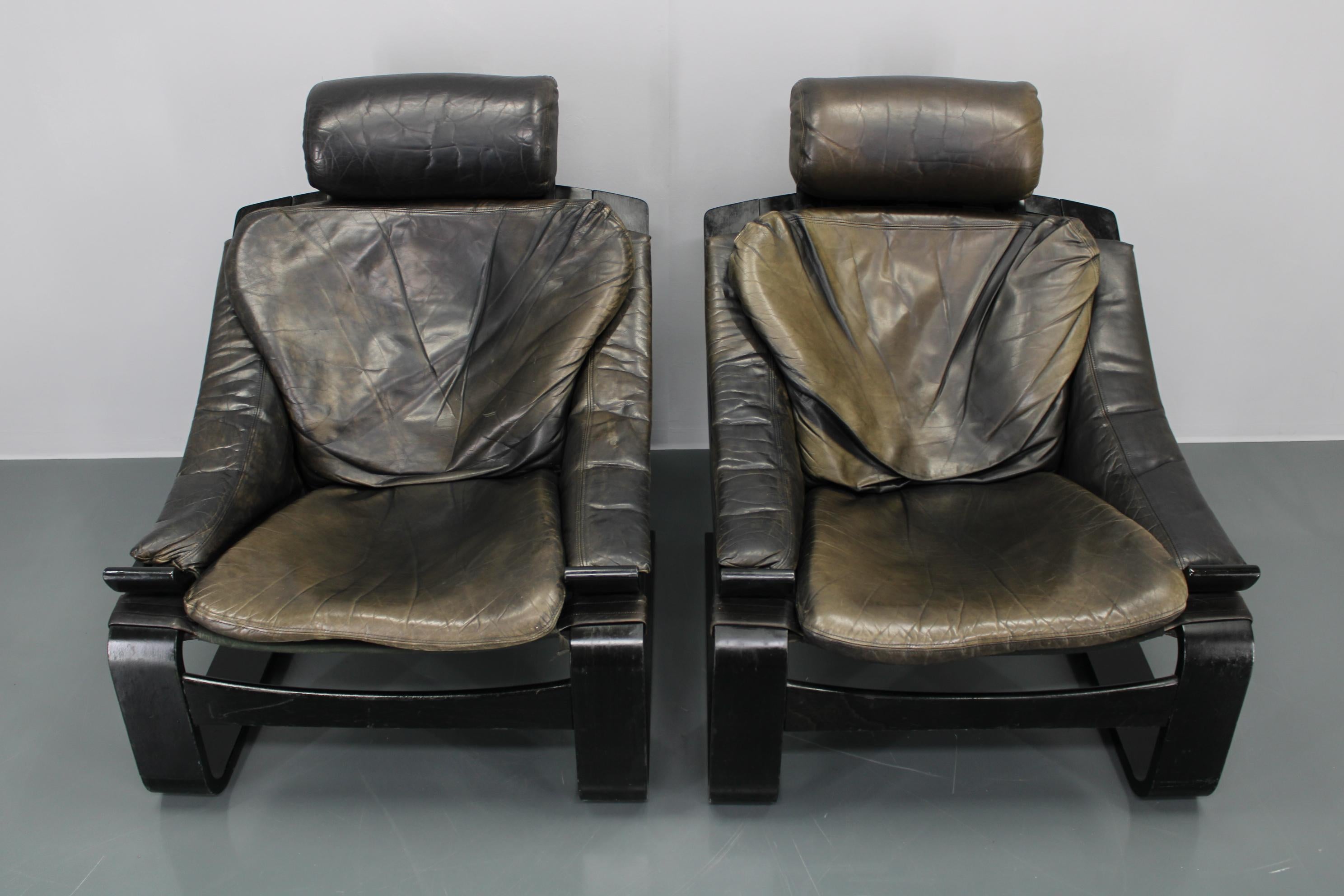1970s Ake Fribyter Pair of 