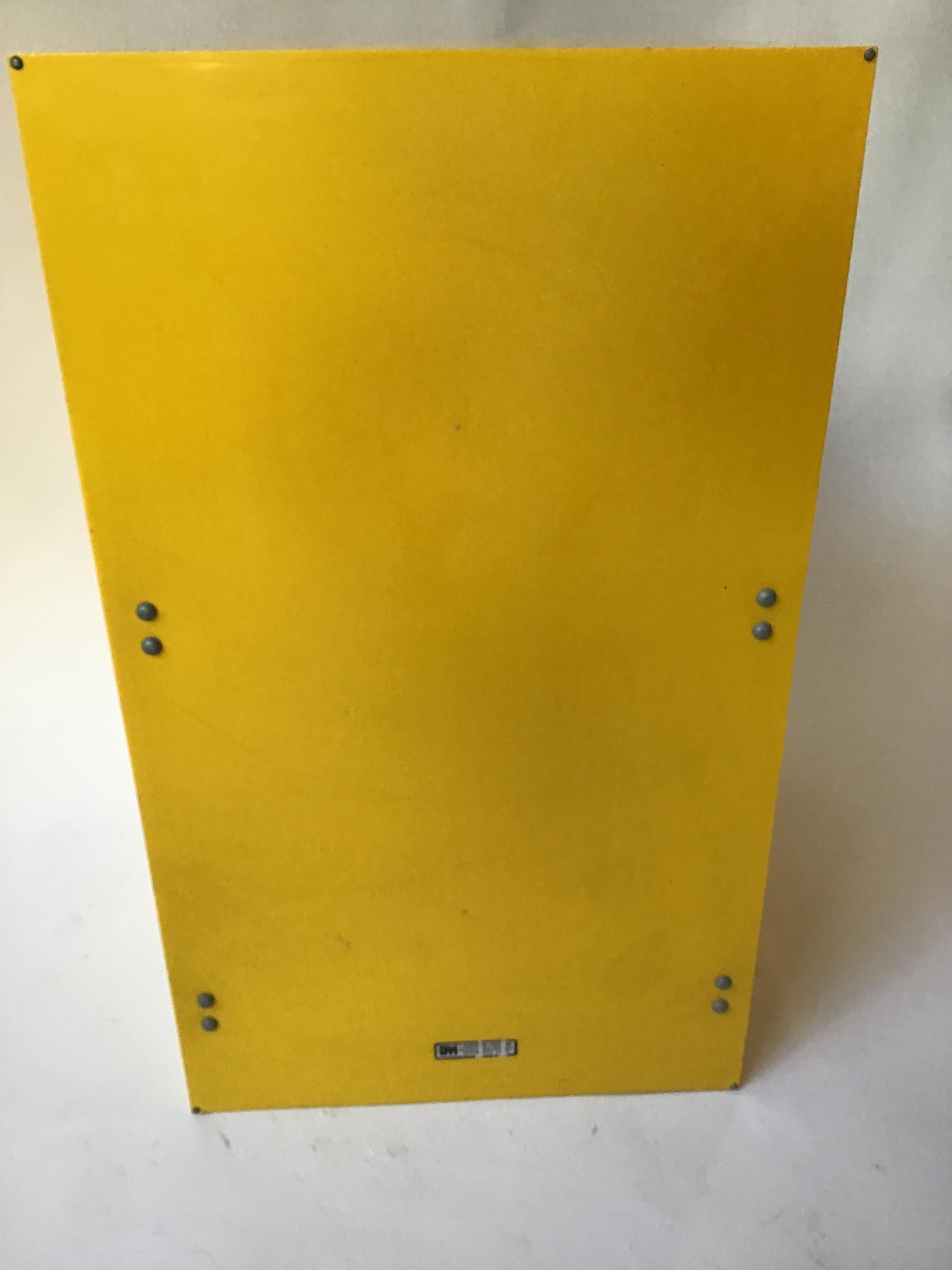 Late 20th Century 1970s Akro-Mils Yellow Plastic File Cabinet
