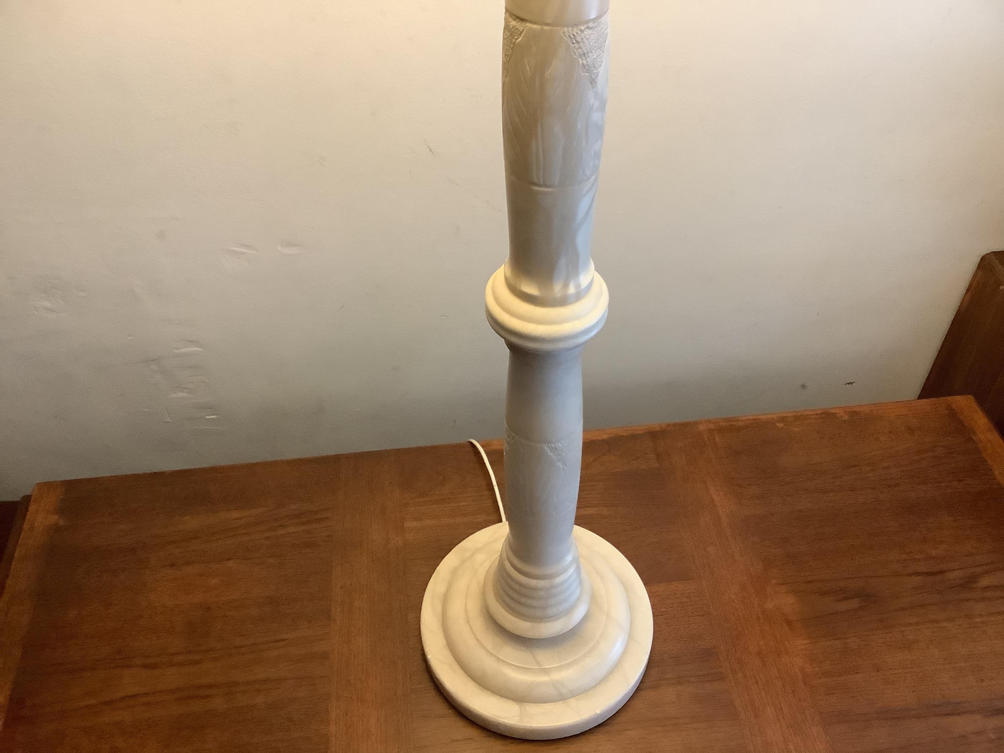 Italian 1970’s Alabaster Standing Lamp/Vintage Standing Lamp