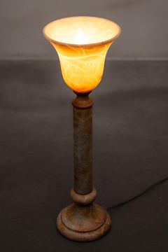 1970s Alabaster Table Lamp