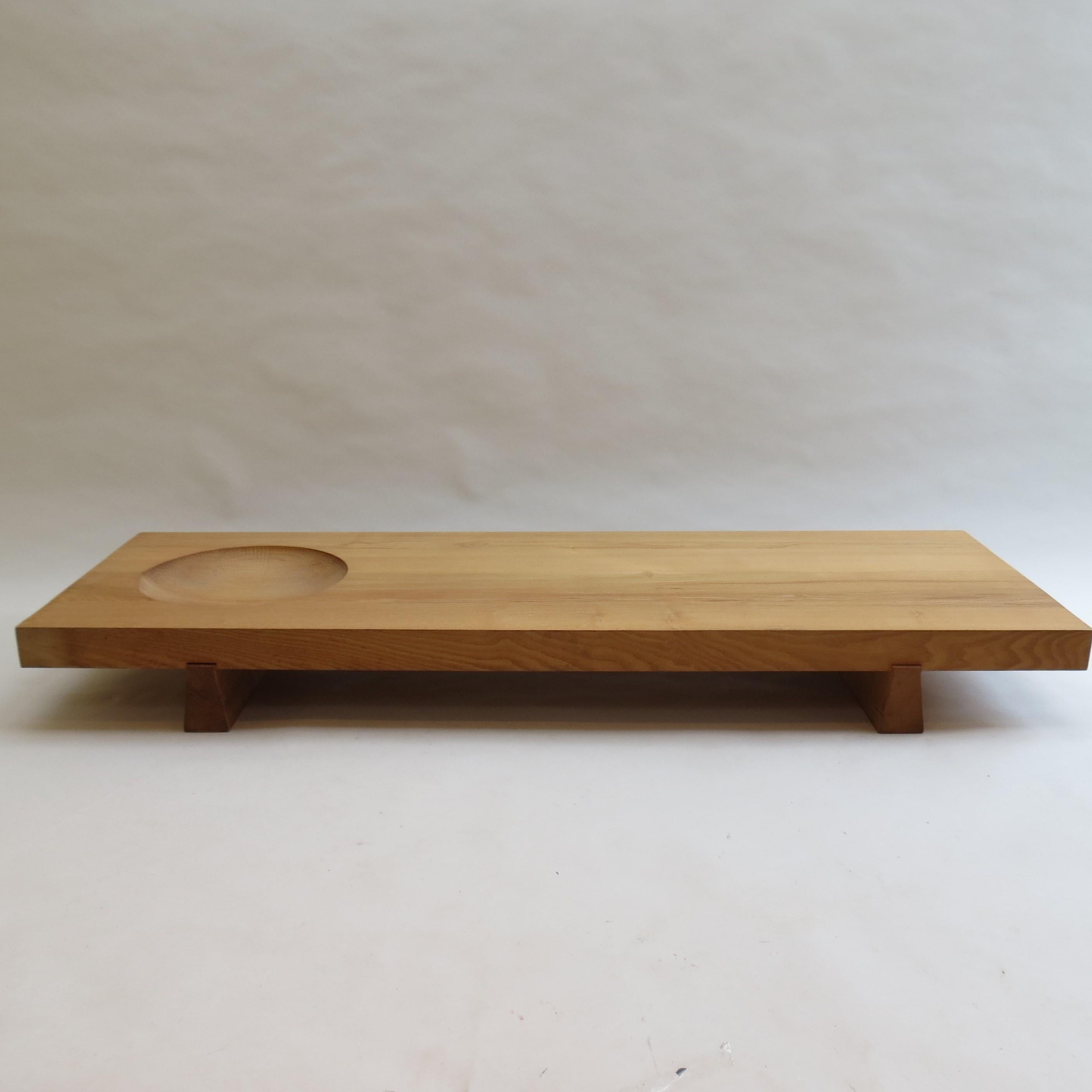 1970s Alan Peters Low Japanese Style Bowl Table in Solid English Ash 1