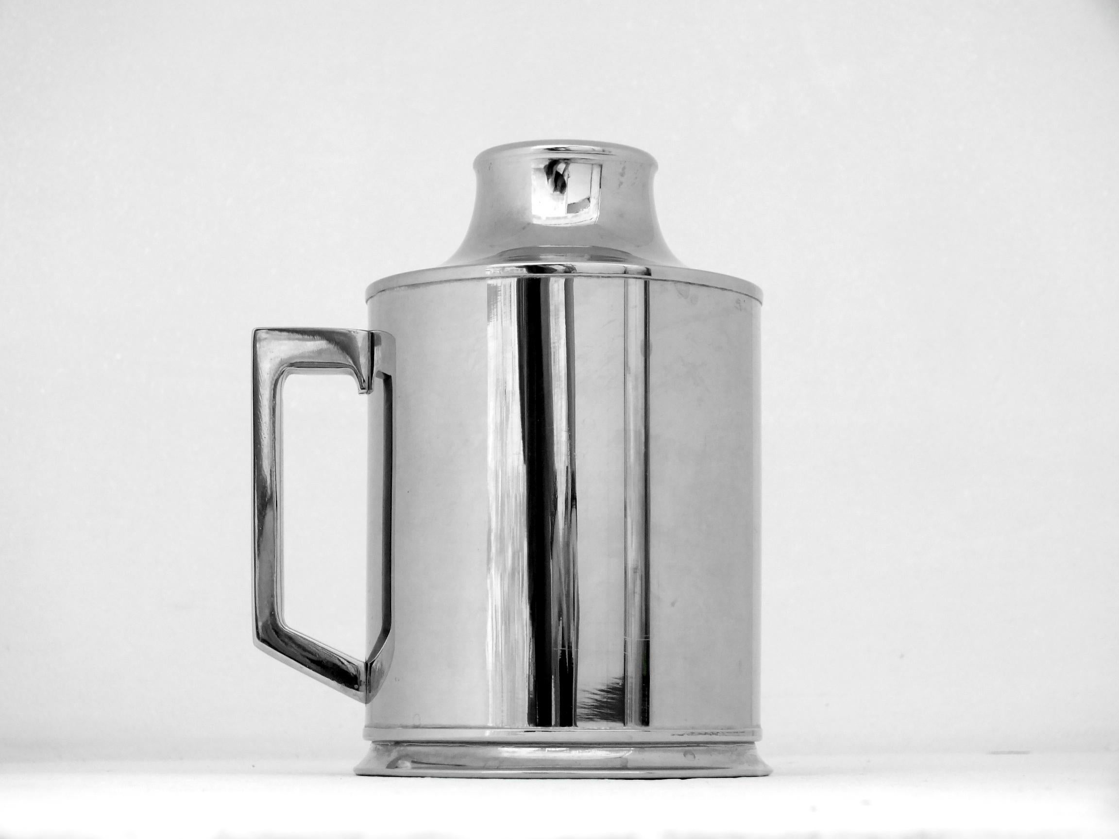 Stainless Steel 1970s Aldo Tura Design Ice Bucket by Macabo, Italy For Sale