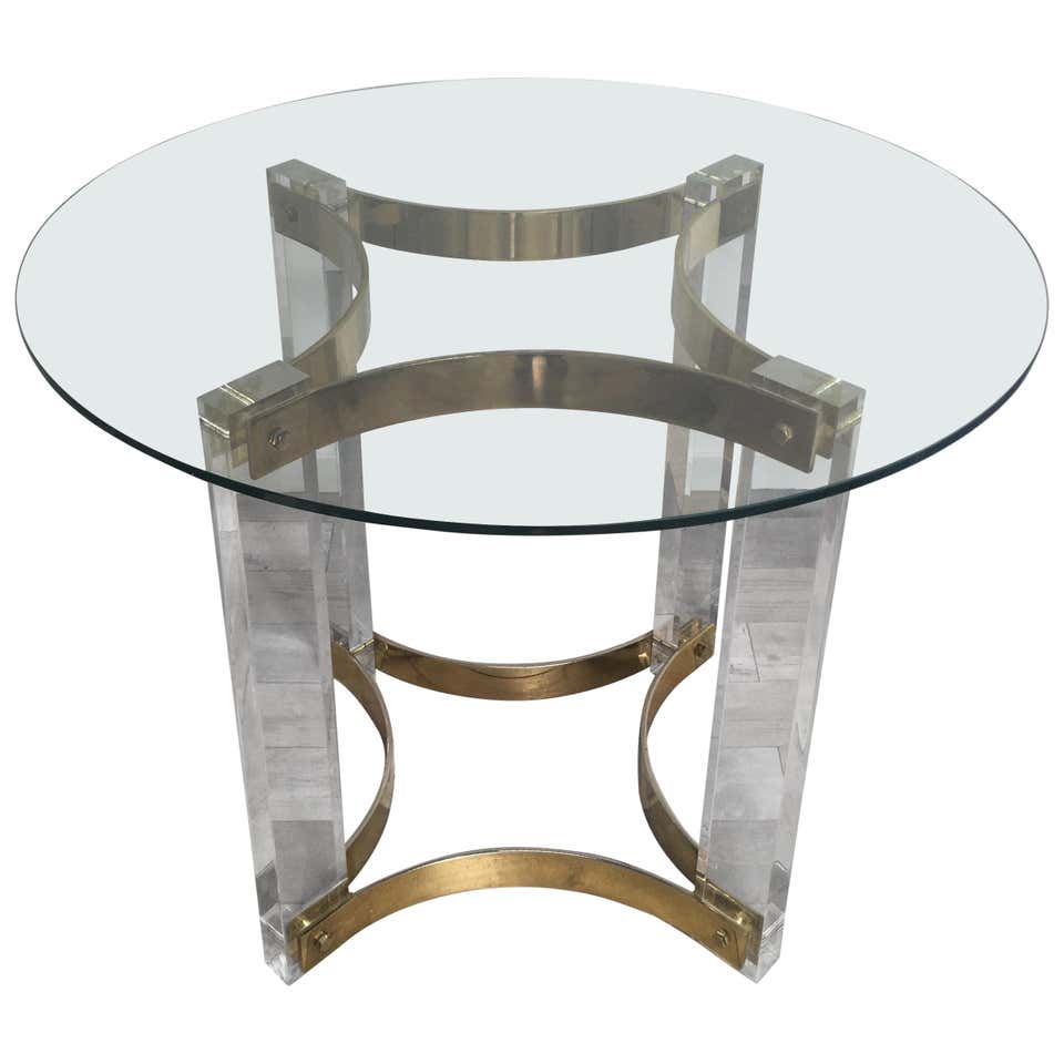 Italian Sculptural Glass Block Table or Pedestal Base at 1stDibs