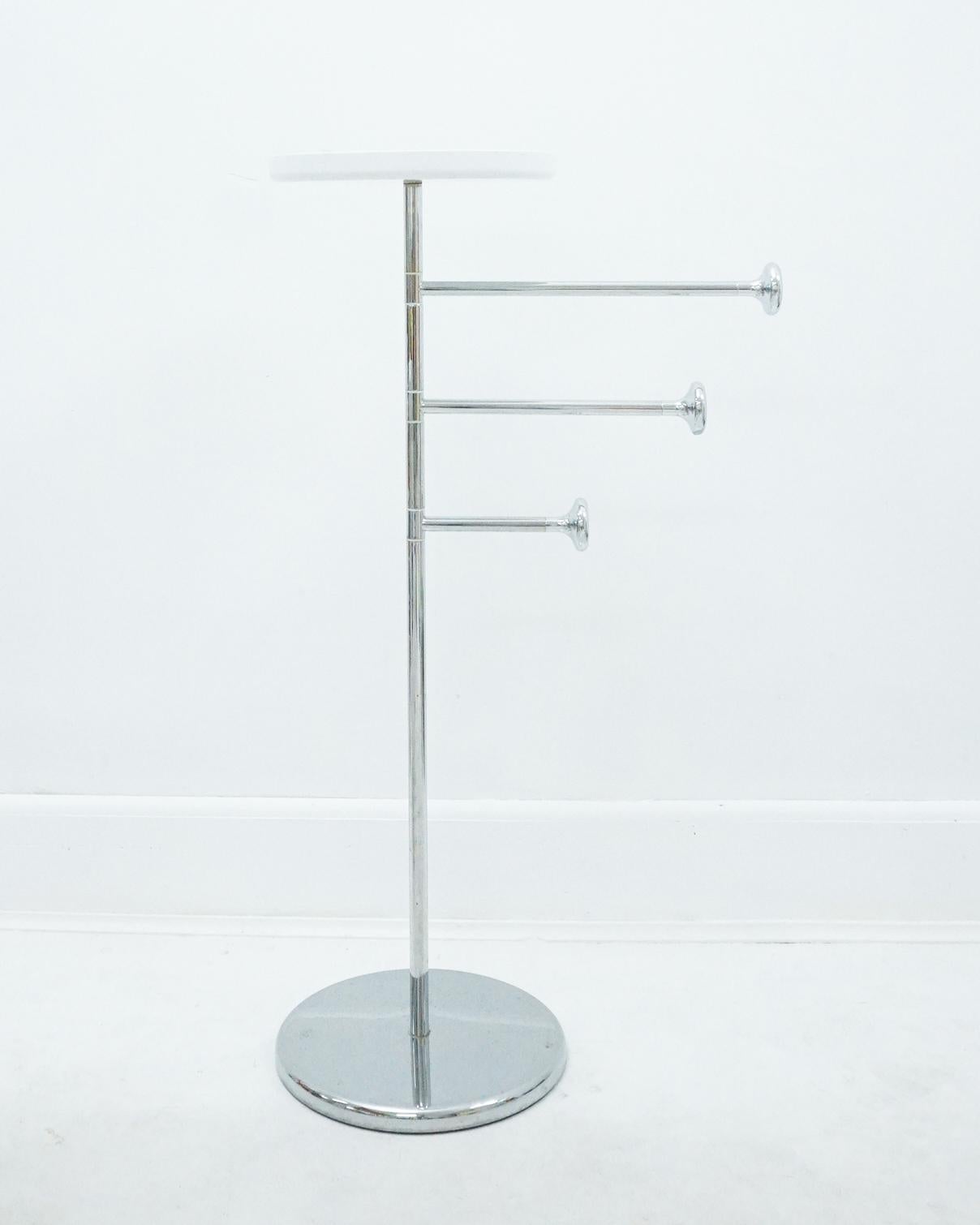 Stainless Steel 1970s Alessi Steel and Plastic Towel Rack