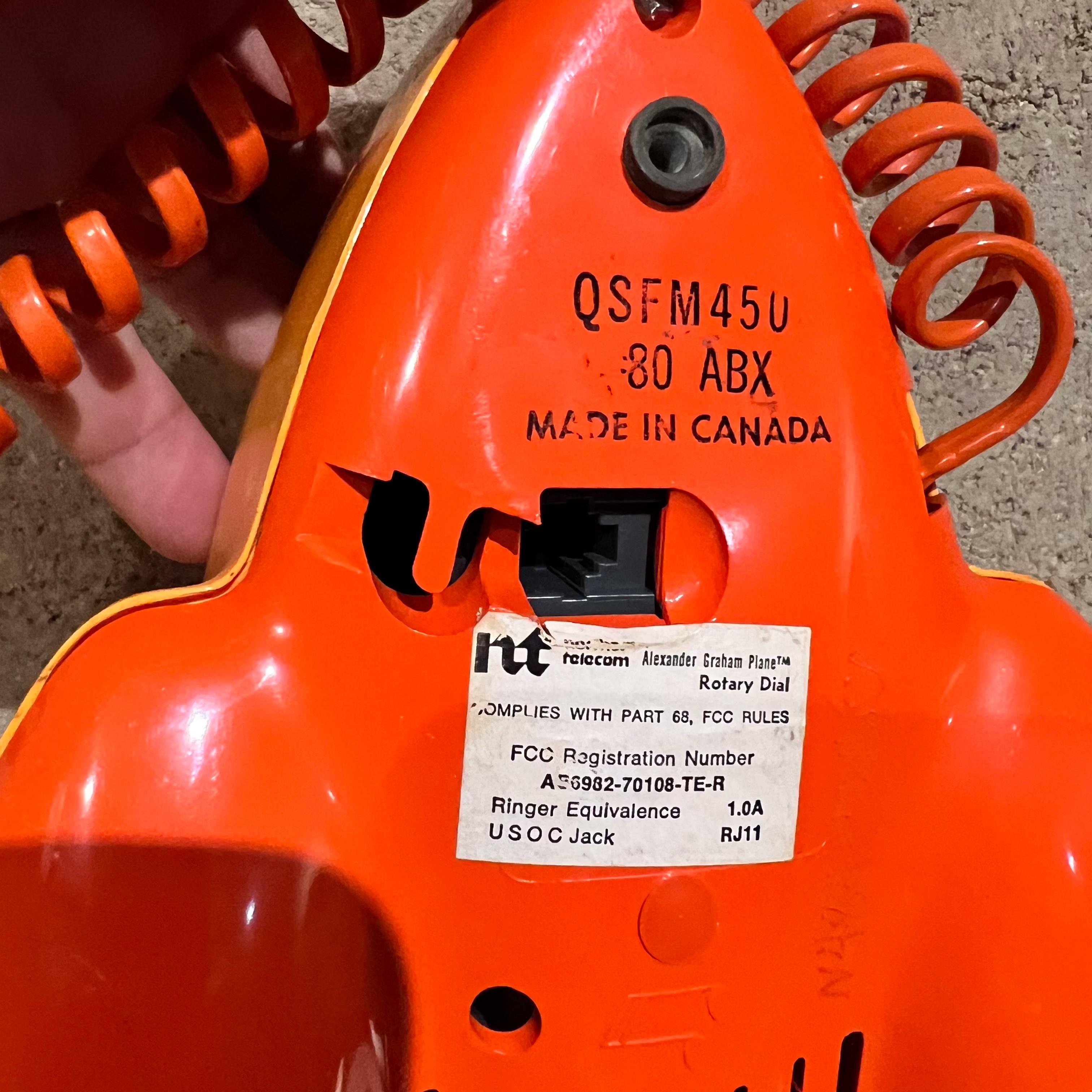 1970s Alexander Graham Pop Art Airplane Rotary Dial Phone 4