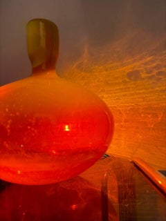 1970s "Alicja" Glass Bottle Vase by Zbigniew Horbowy for Sudety Glassworks