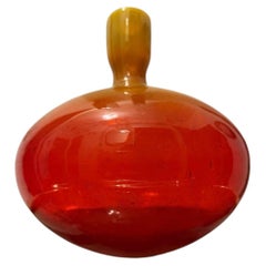 1970s "Alicja" Glass Bottle Vase by Zbigniew Horbowy for Sudety Glassworks
