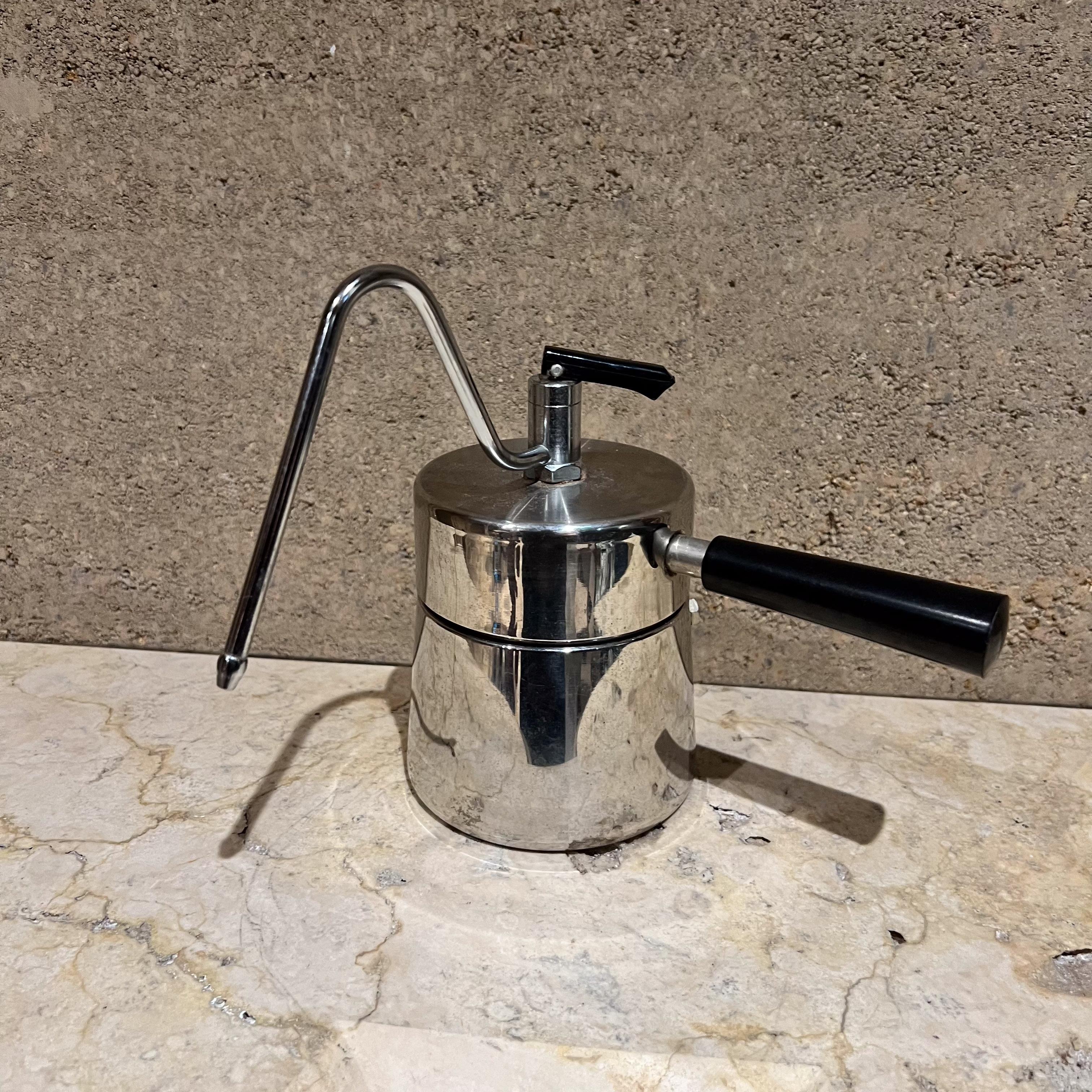 Cafetera Espresso Italiana de sobremesa Alimenti de los años 70 Vaporera Moderno de mediados de siglo