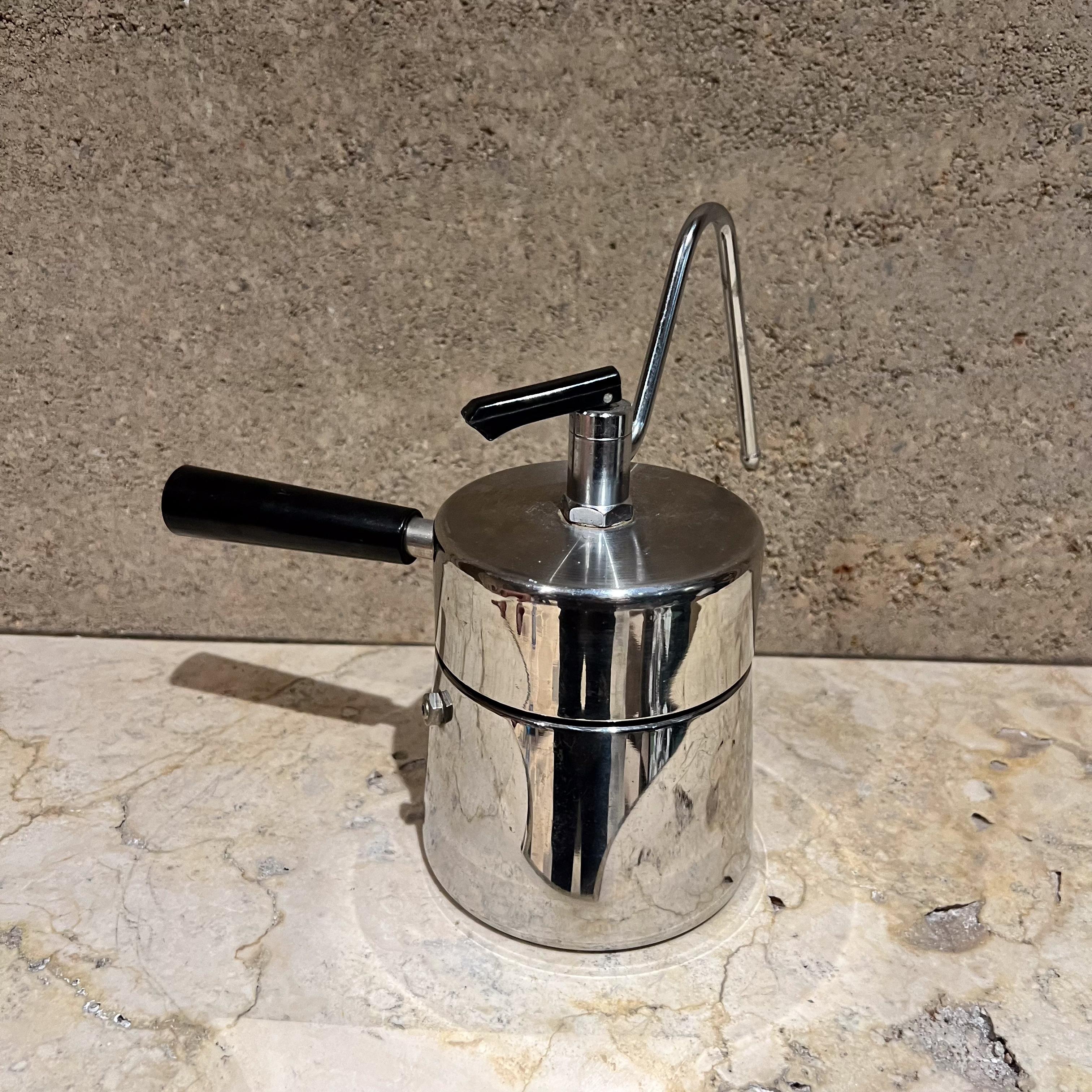 Cafetera Espresso Italiana de sobremesa Alimenti de los años 70 Vaporera siglo XX