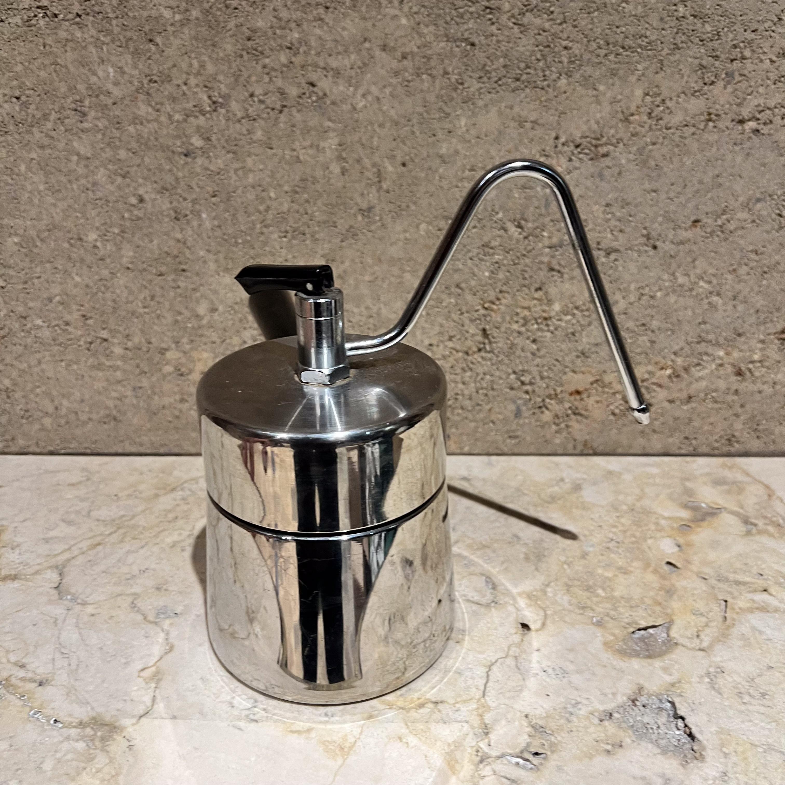 Cafetera Espresso Italiana de sobremesa Alimenti de los años 70 Vaporera Aluminio