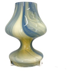 Vintage 1970s All Glass Table Lamp, Czechoslovakia