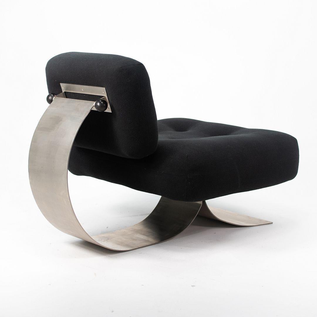 1970er Jahre Alta Lounge Chair, Oscar Niemeyer zugeschrieben für Mobilier Intl of France (Metallarbeit) im Angebot