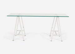 1970s Aluminium Sawhorse Desk Table