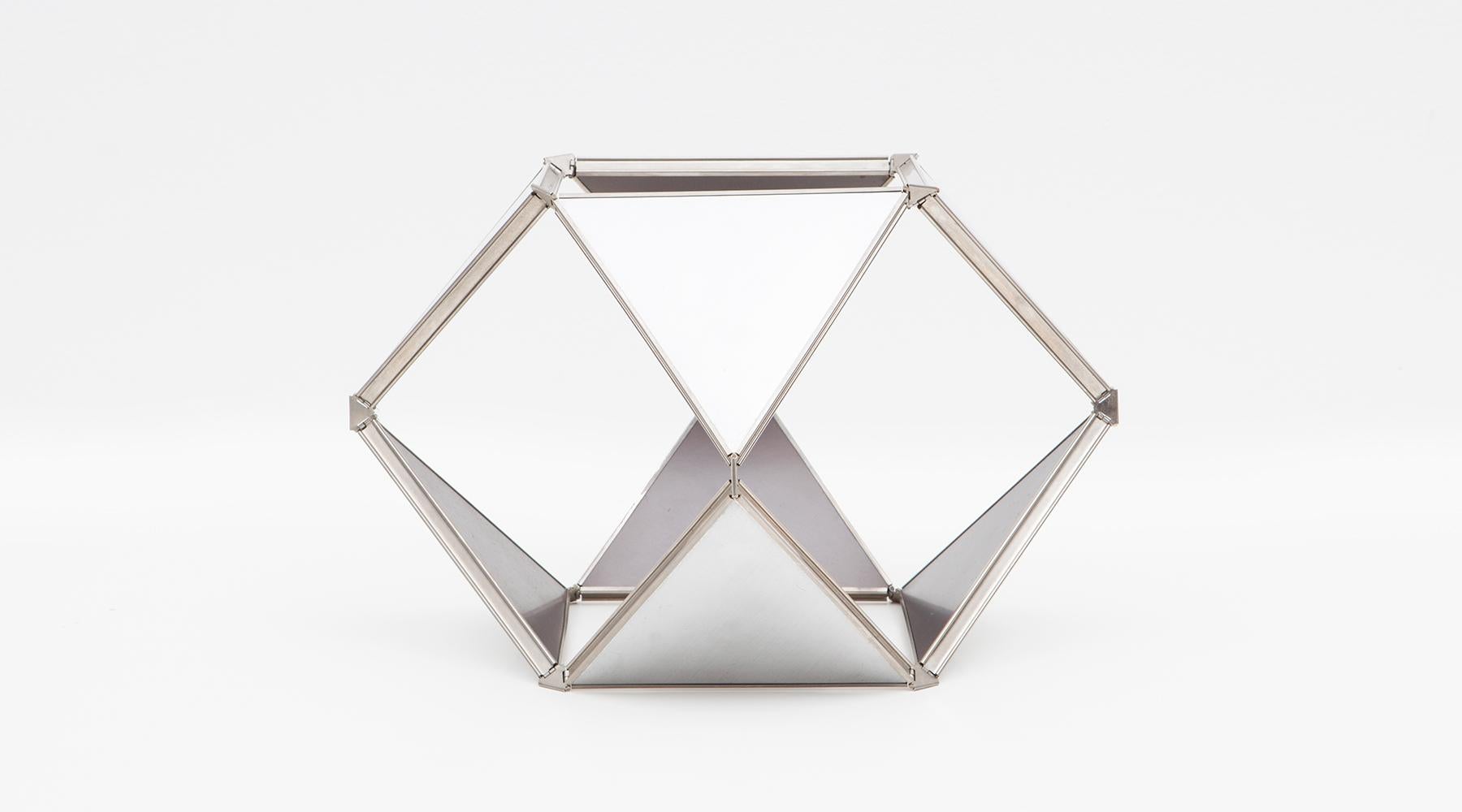 Mid-Century Modern 1970s Aluminum Sculpture by Buckminster Fuller