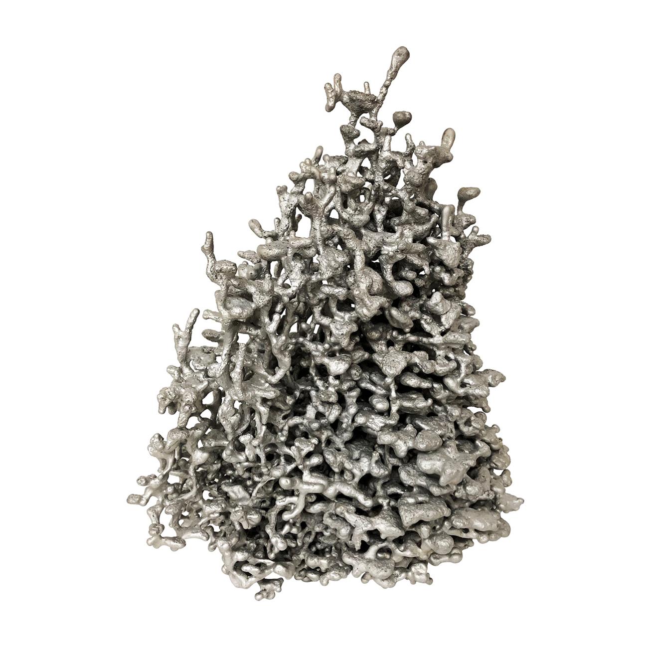 1970s Aluminum Spill Cast Sculpture For Sale