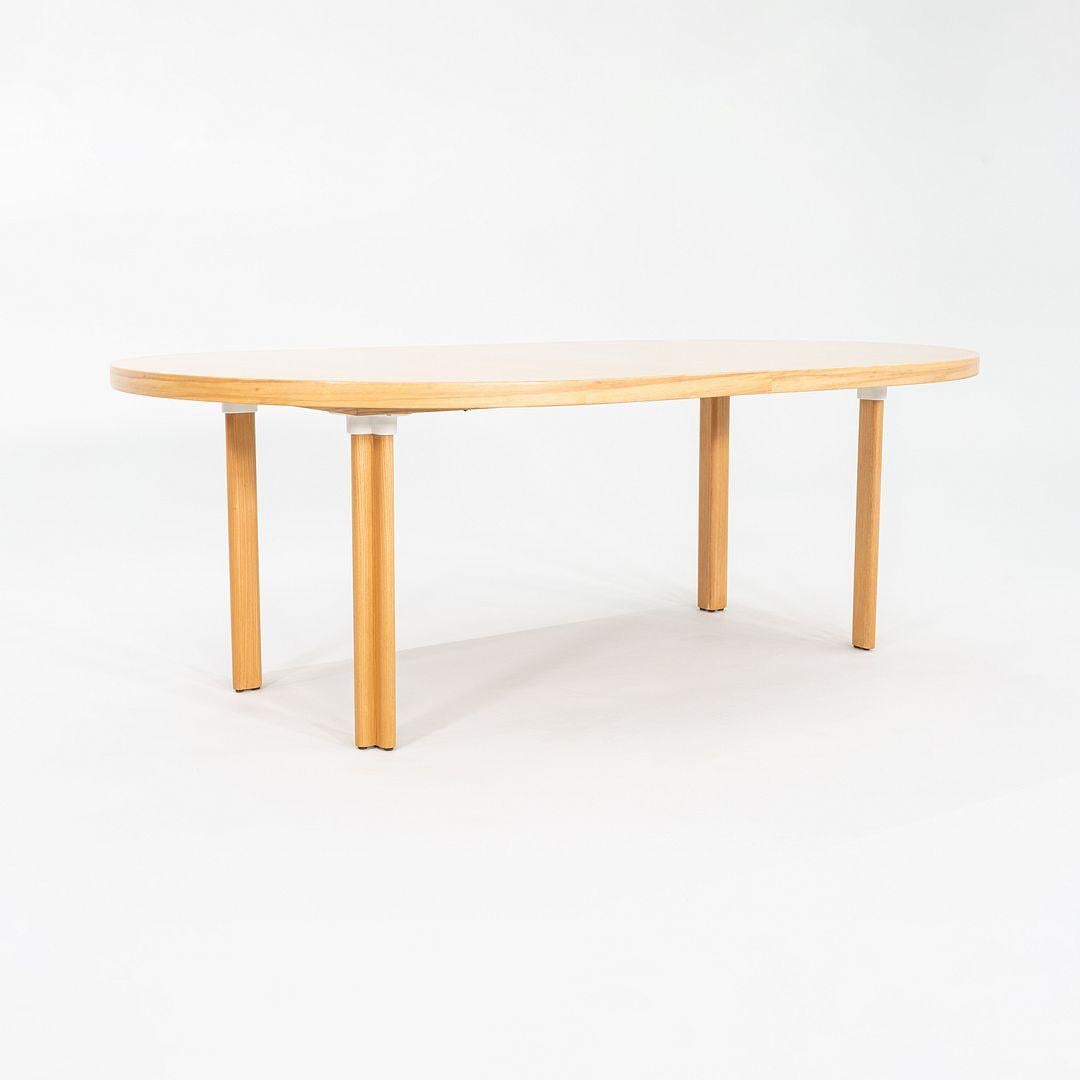 Modern 1970s Alvar & Aino Aalto for Artek H Leg Extension Dining Table in Beech For Sale