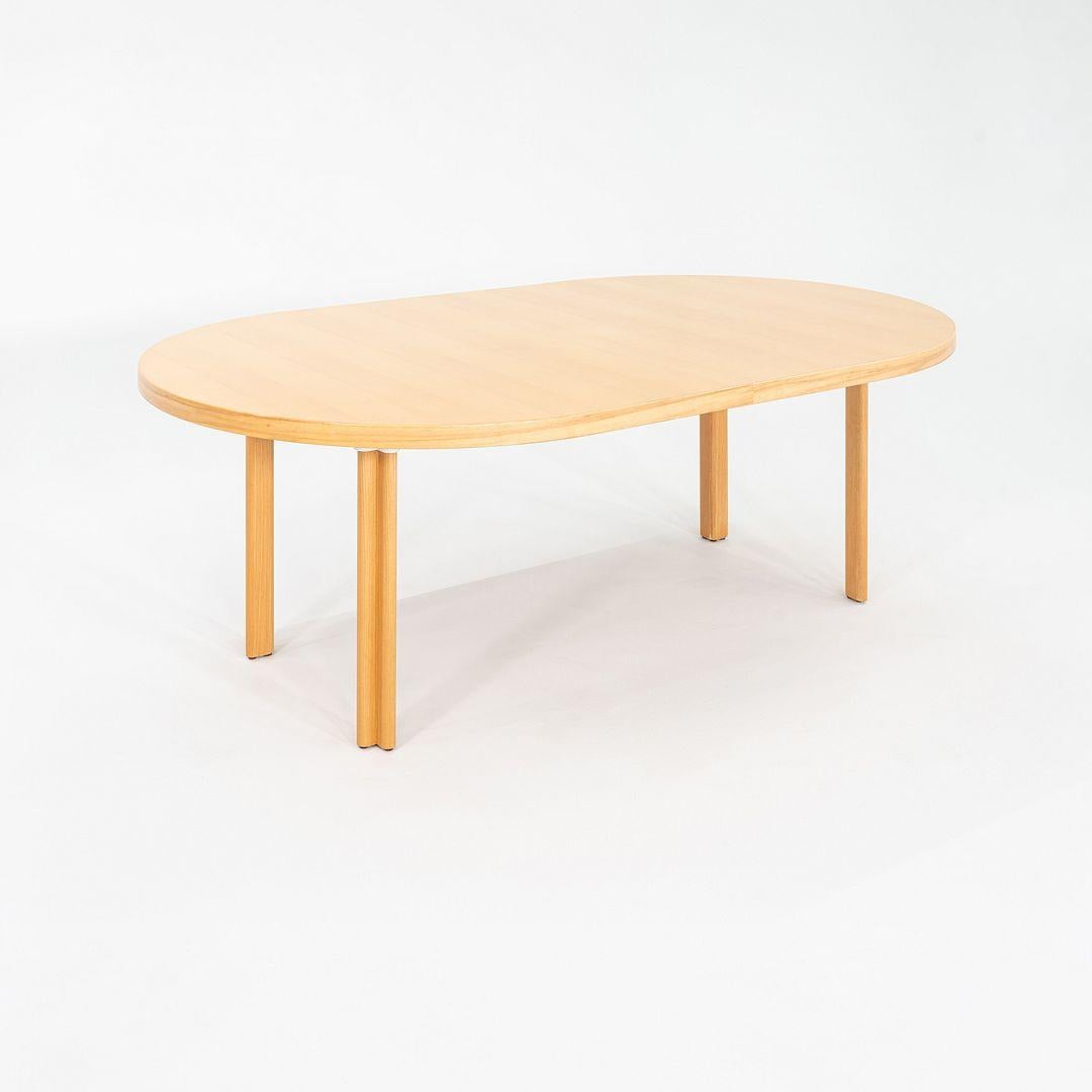 Finnish 1970s Alvar & Aino Aalto for Artek H Leg Extension Dining Table in Beech For Sale