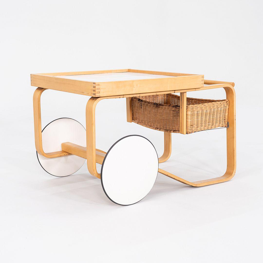 Alvar und Aino Aalto für Artek, Teewagen aus Birke mit Keramikfliesen, 1970er Jahre im Angebot 5