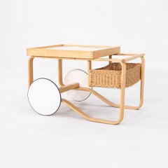 1970s Alvar and Aino Aalto for Artek Tea Trolley in Birch with Ceramic Tile