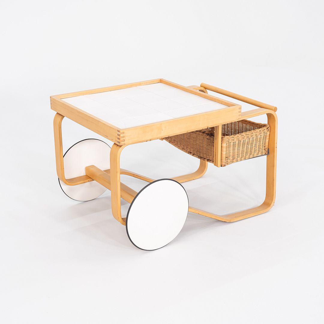 Alvar und Aino Aalto für Artek, Teewagen aus Birke mit Keramikfliesen, 1970er Jahre im Angebot 3