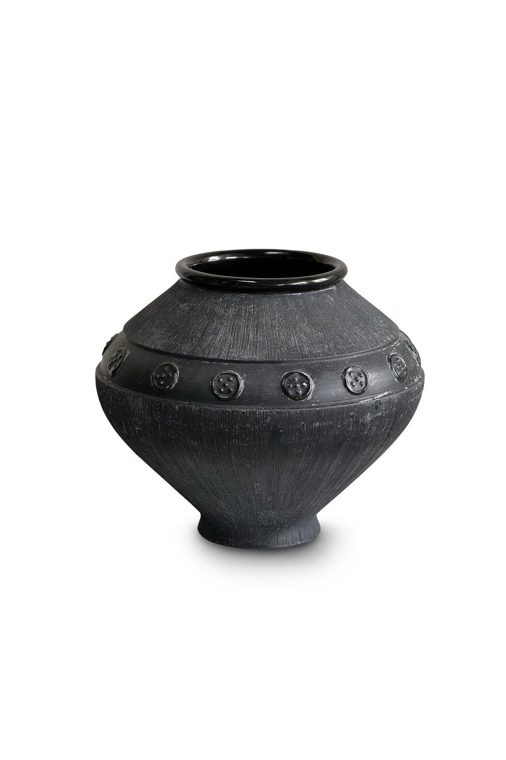 Late 20th Century 1970s Alvino Bagni for Raymor Sgraffito Pottery Vase