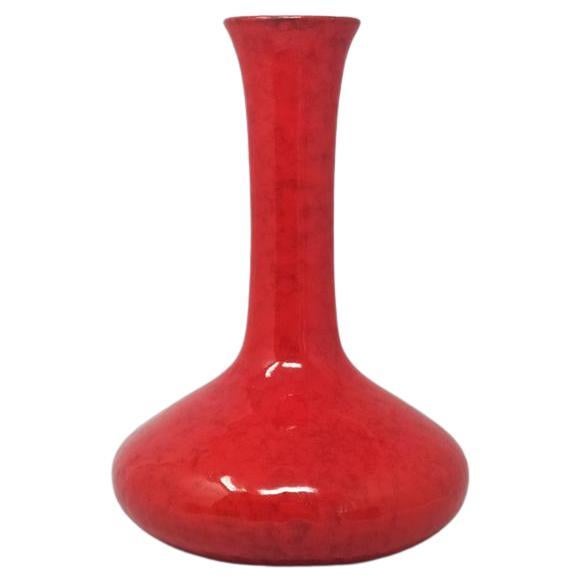 1970er Erstaunliche italienische Weltraumzeitalter rote Vase