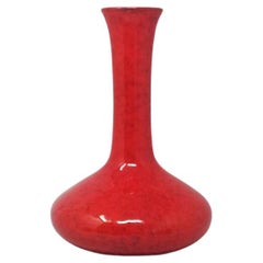 1970er Erstaunliche italienische Weltraumzeitalter rote Vase