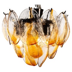 Araña de cristal ámbar de los años 70 de La Murrina