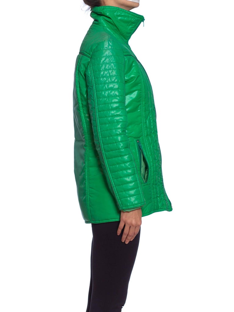 1970S AMEREX Kelly Green Nylon Puffer Ski Jacket at 1stDibs kelly
