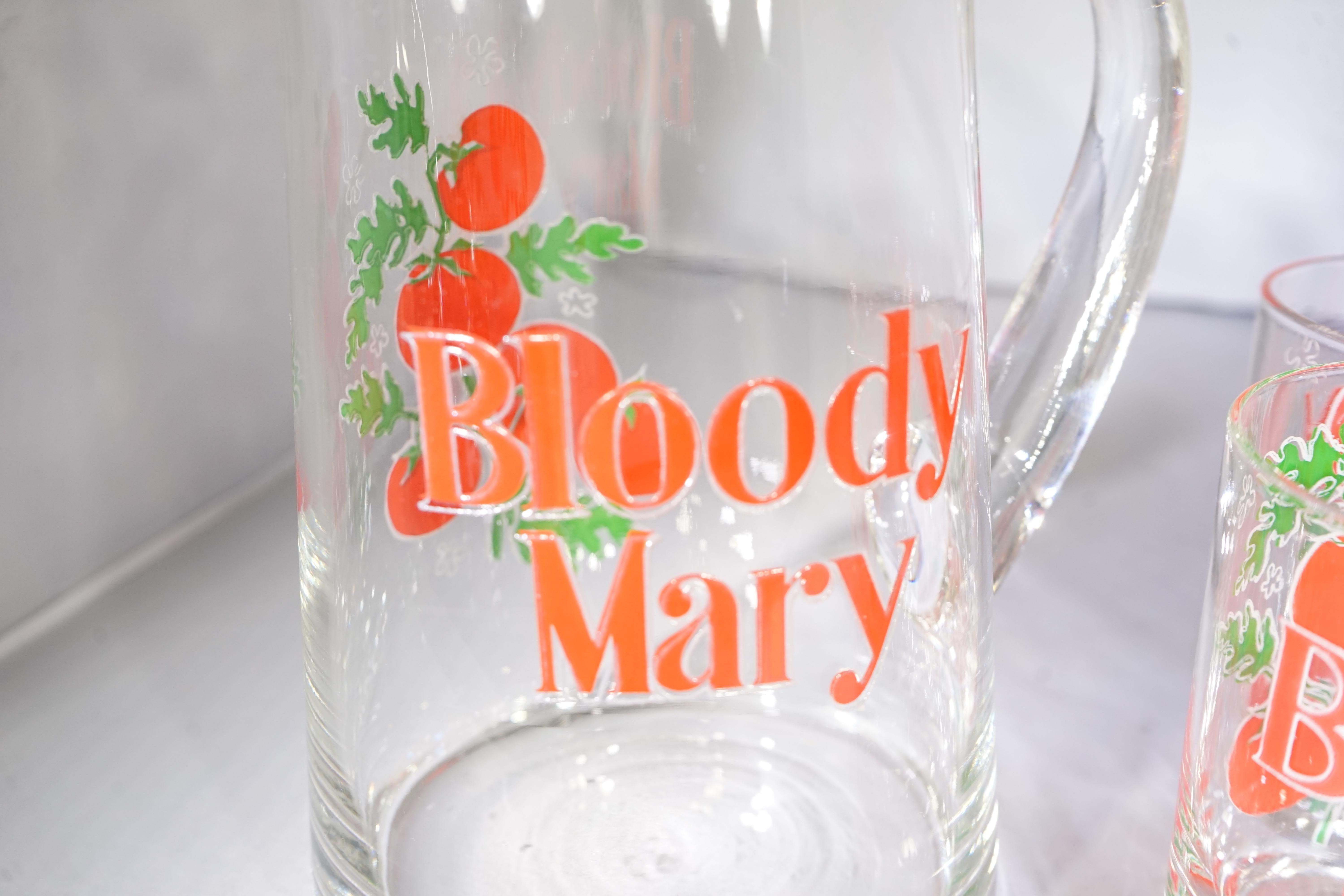 bloody mary glasses vintage