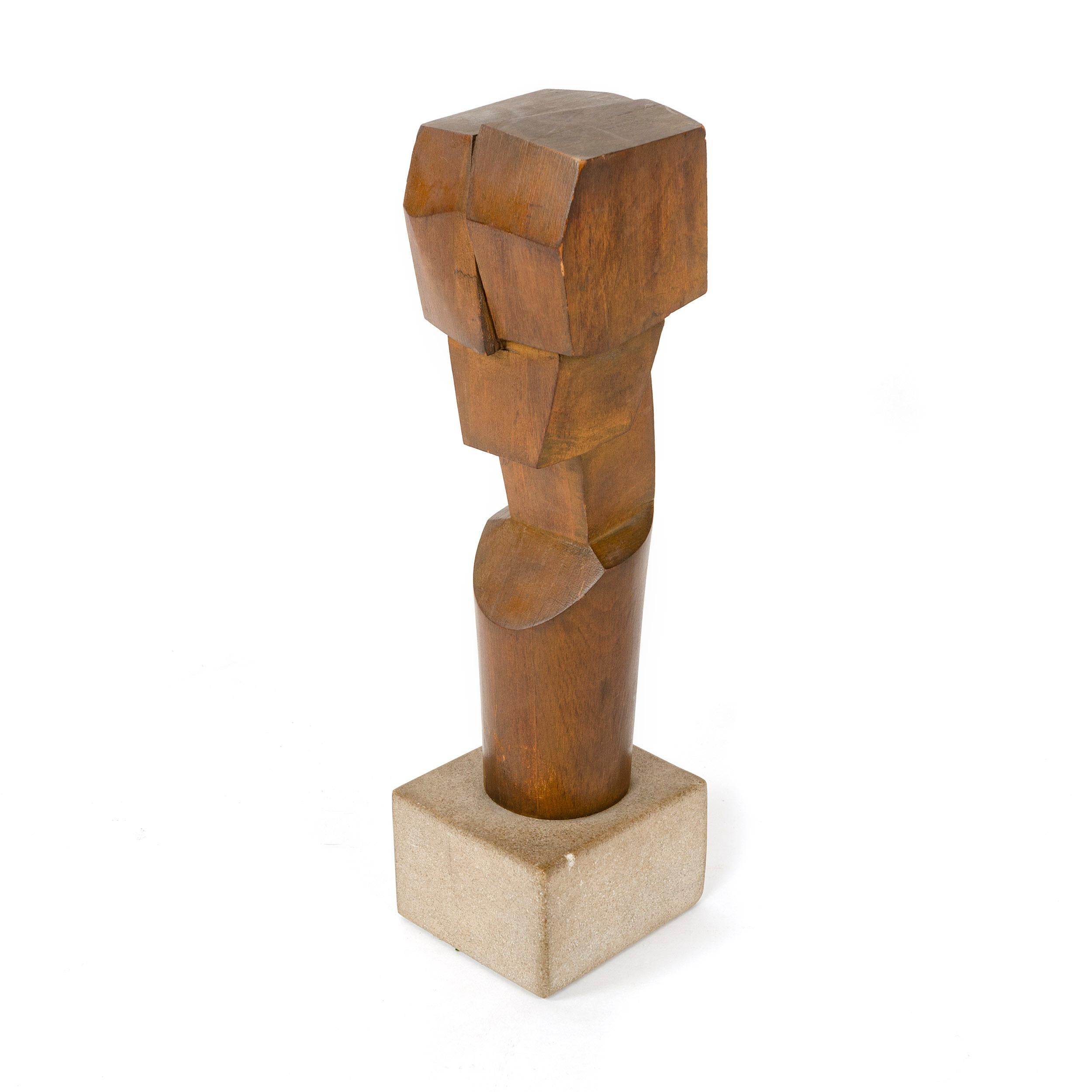 1970s American Abstract Sculptural Bust by William Sildar In Good Condition In Sagaponack, NY