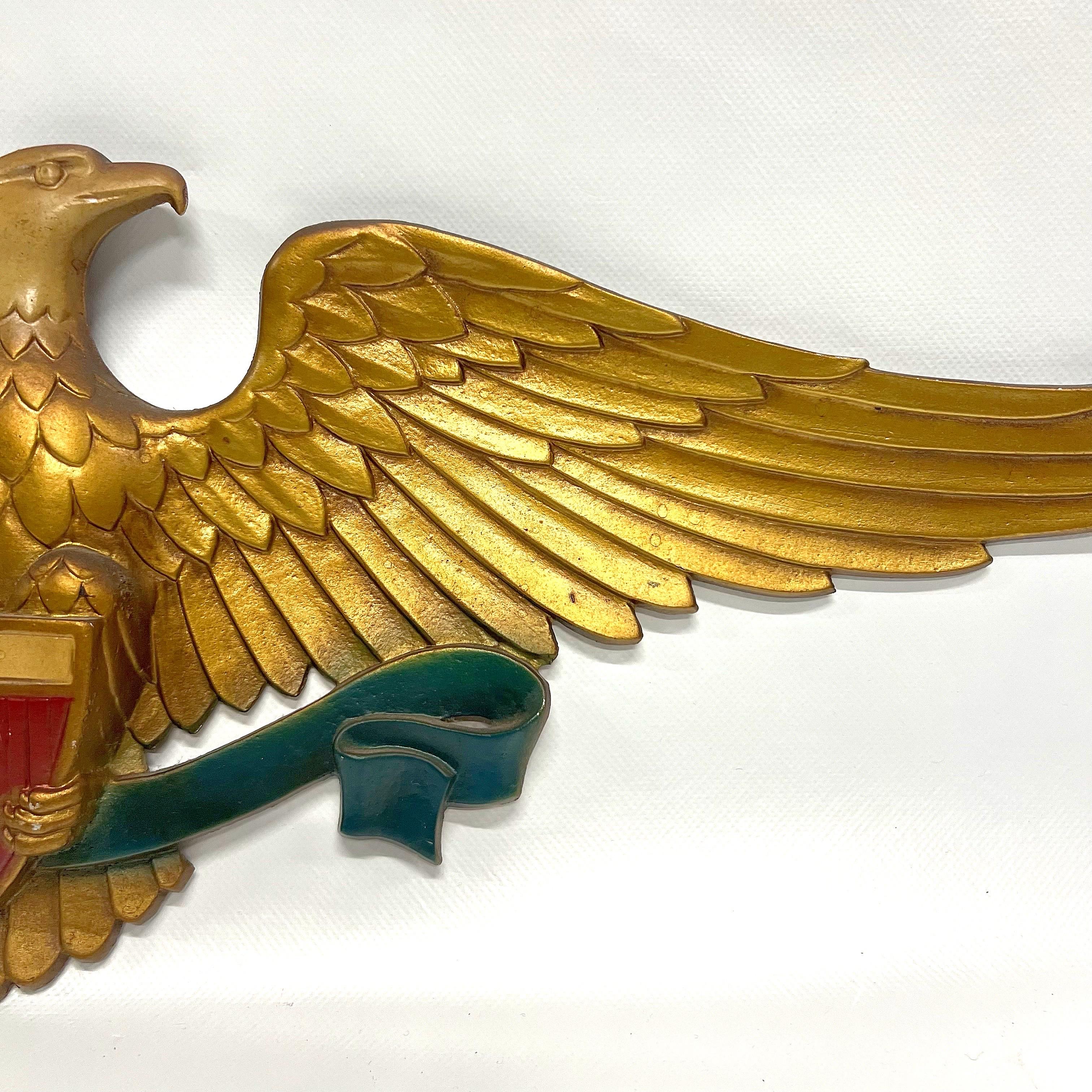 American Classical 1970’s American Bald Eagle Wall Plaque